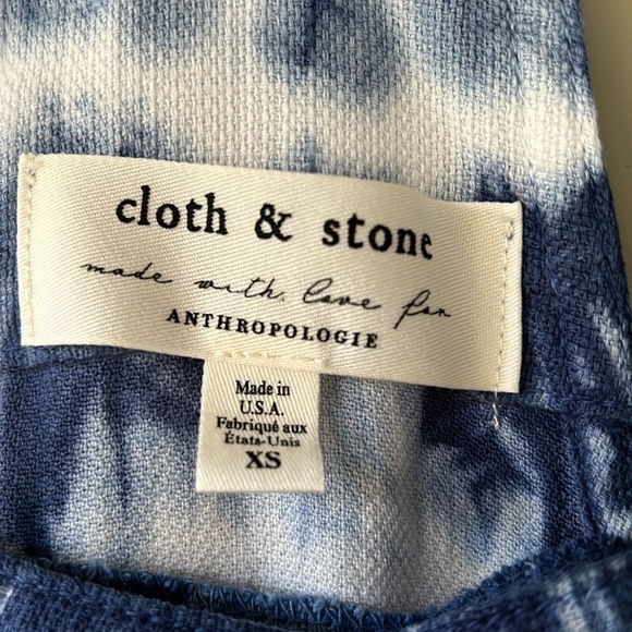 Cloth & Stone Anthropologie Asta Tie Dye Jumpsuit Romper Overalls in Sz XS - Picture 4 of 12